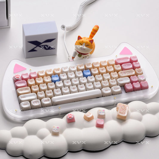 VectaGrid Nekos | 148-Key MAO Profile Glossy Cat Keycap Set