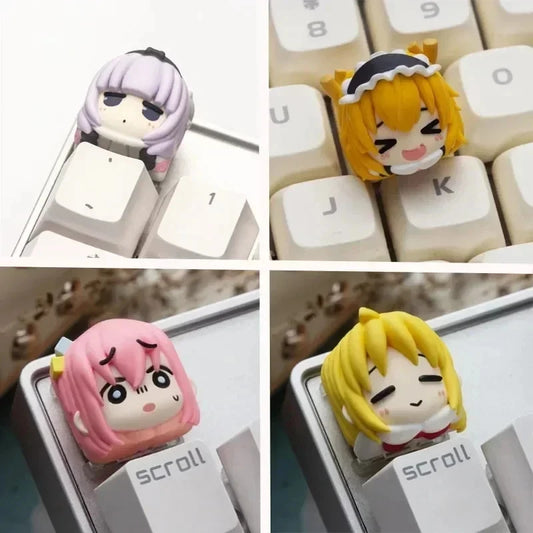 VectaGrid Chibi Collection | Cute Anime Resin Artisan Keycap