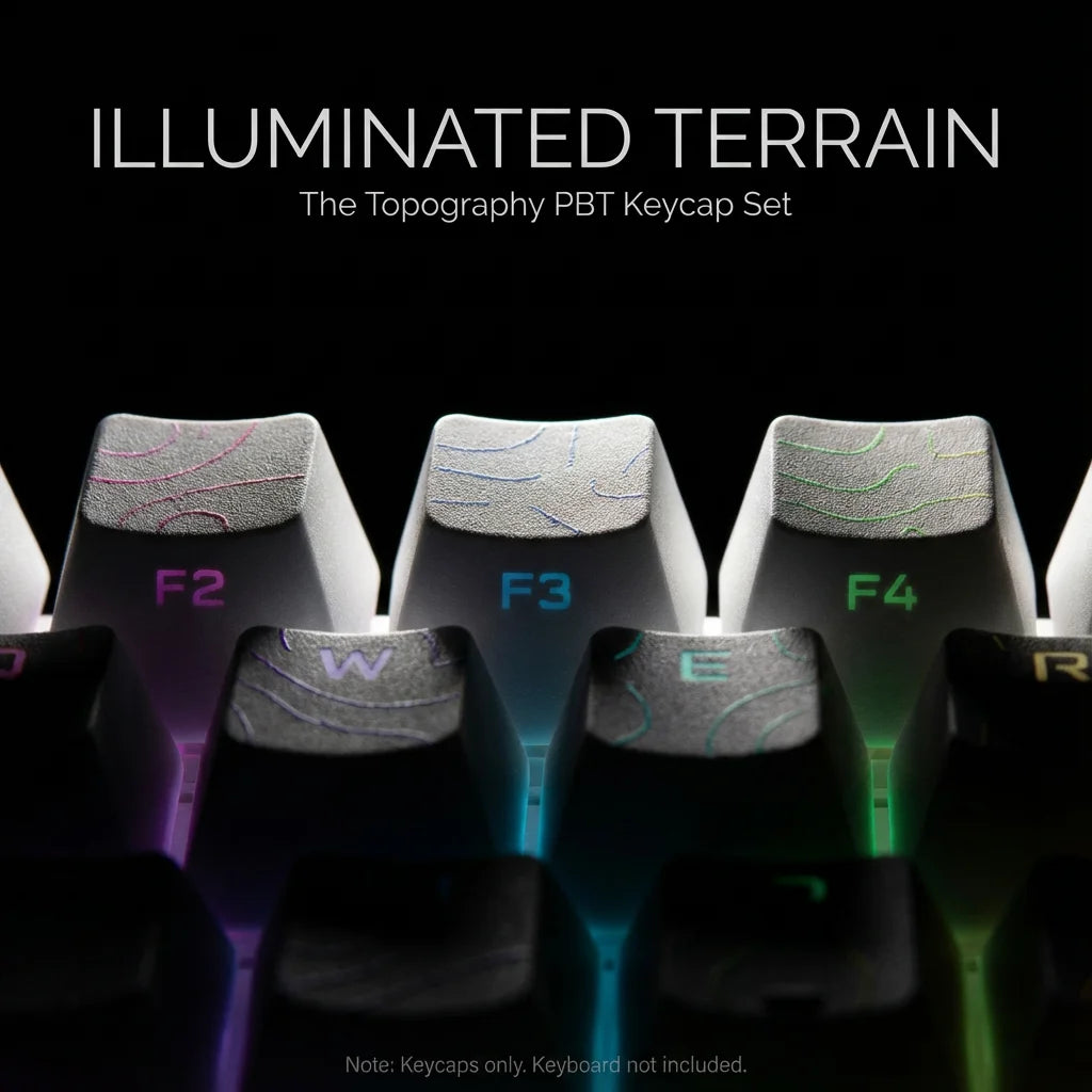 VectaGrid Contour Collection | Side-Glow PBT Keycap Set