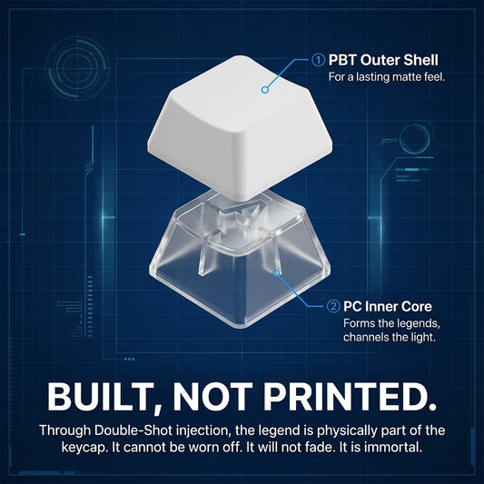 VectaGrid Contour Collection | Side-Glow PBT Keycap Set