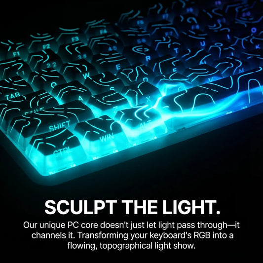 VectaGrid Contour Collection | Side-Glow PBT Keycap Set