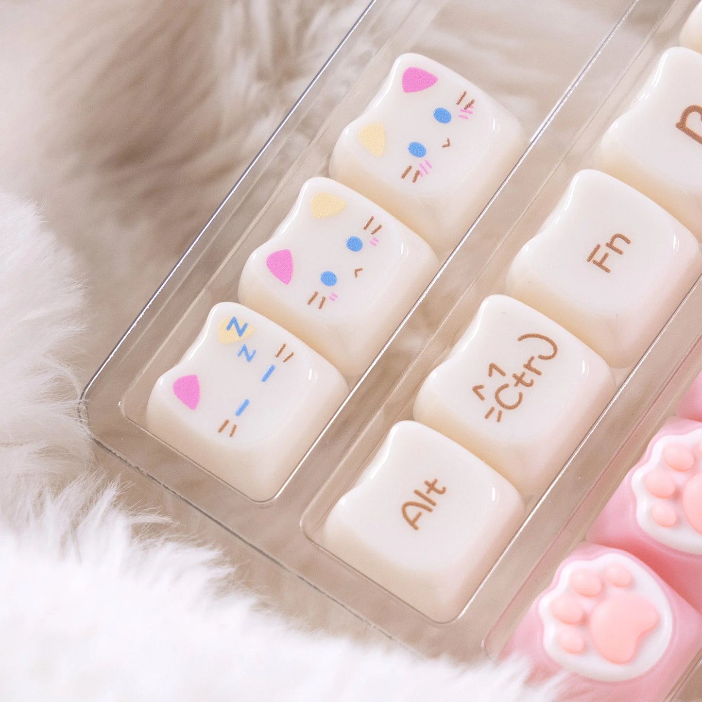 VectaGrid Nekos | 148-Key MAO Profile Glossy Cat Keycap Set