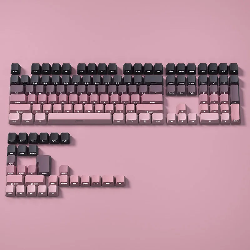 VectaGrid Spectrum Collection | Side-Glow Gradient PBT Keycaps