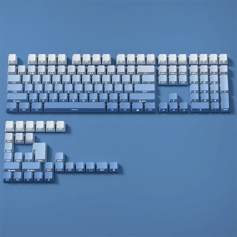 VectaGrid Spectrum Collection | Side-Glow Gradient PBT Keycaps