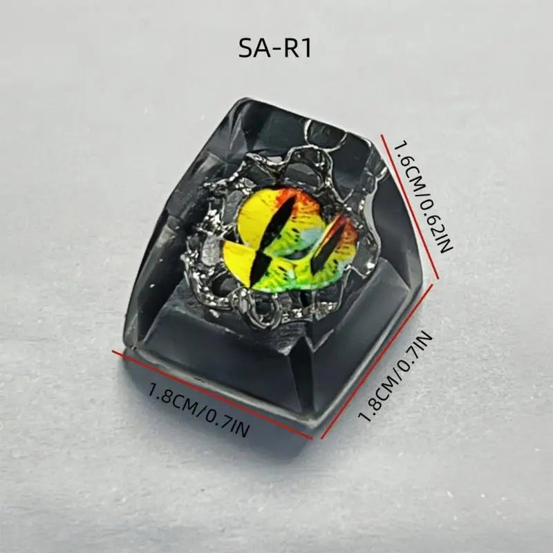 VectaGrid Cyclops Nexus | Handmade Resin Cartoon Eye Keycap