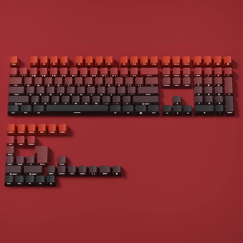 VectaGrid Spectrum Collection | Side-Glow Gradient PBT Keycaps