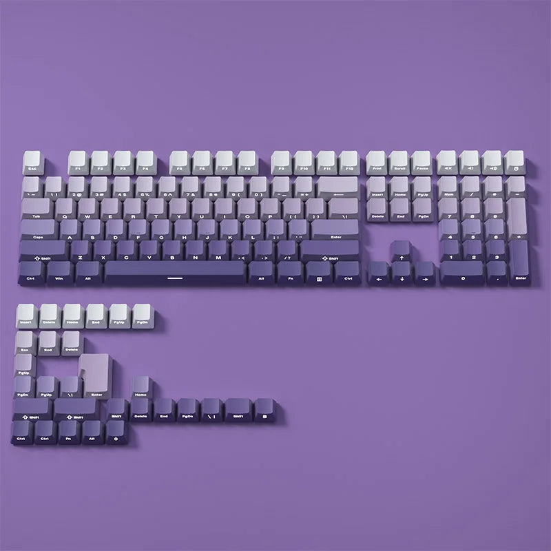VectaGrid Spectrum Collection | Side-Glow Gradient PBT Keycaps