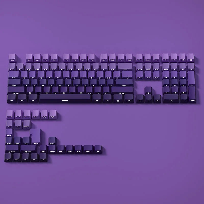 VectaGrid Spectrum Collection | Side-Glow Gradient PBT Keycaps