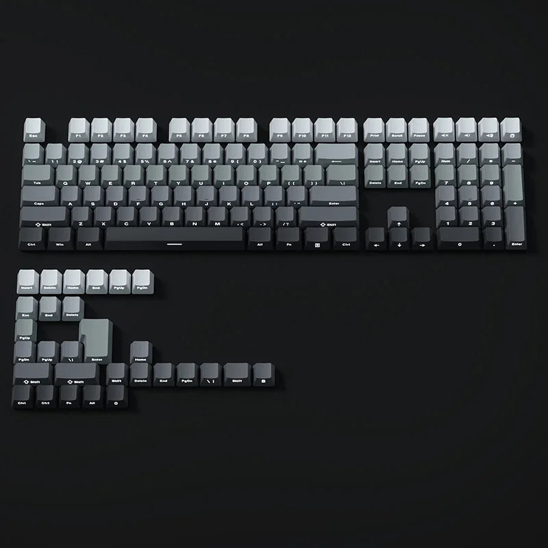VectaGrid Spectrum Collection | Side-Glow Gradient PBT Keycaps