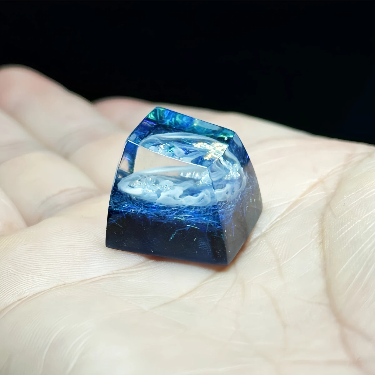 VectaGrid Crystalline ESC | Transparent Artisan Resin Keycap